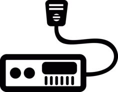 Military Radio Sticker Outline Svg File, Free Vectors File